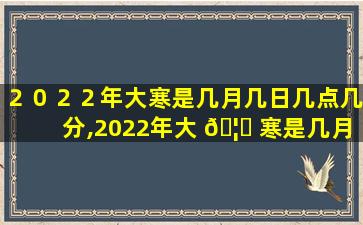 ２０２２年大寒是几月几日几点几分,2022年大 🦍 寒是几月几日几点几分出生的